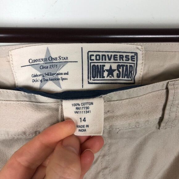 Converse One Star Khaki Cotton Skirt - Picture 3 of 4